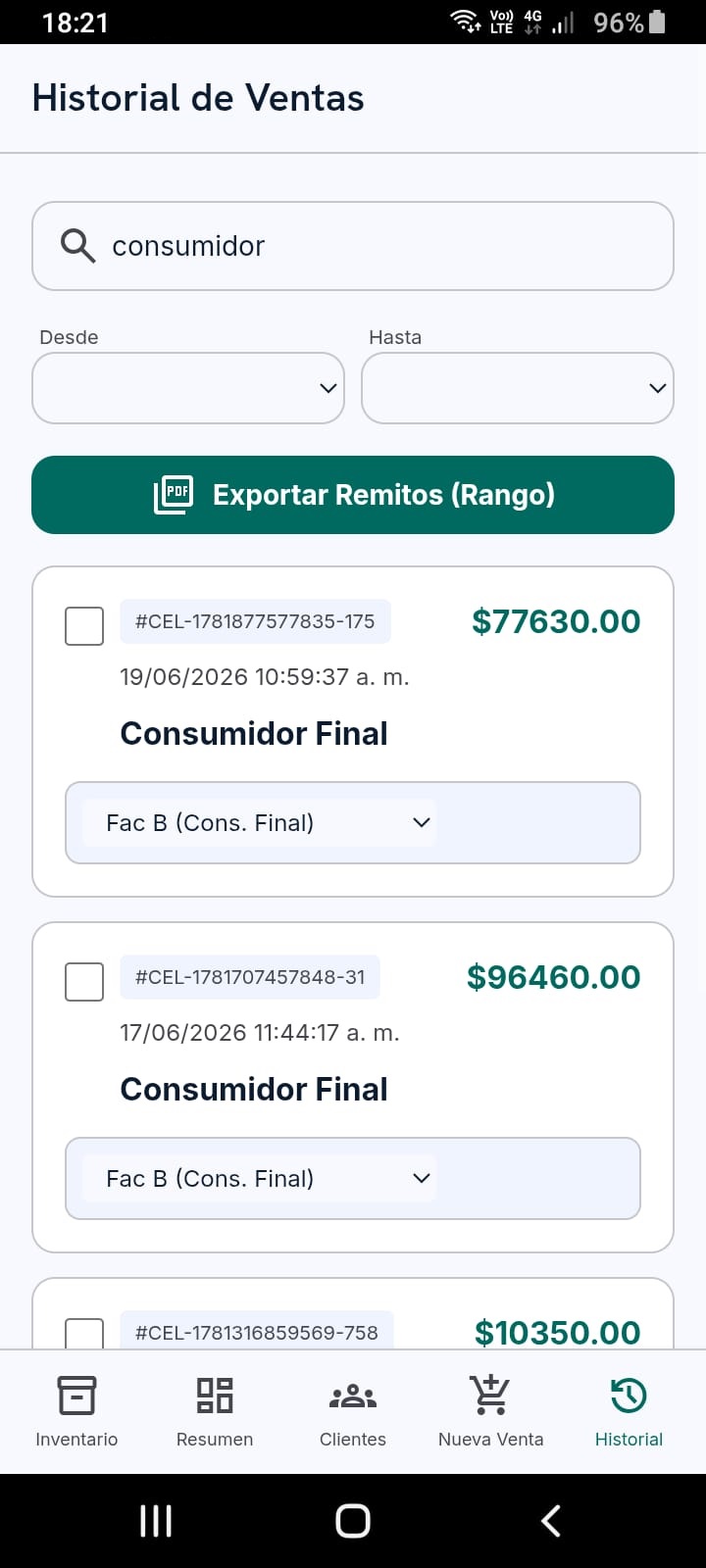 Stock y ventas para vendedores de calle 2